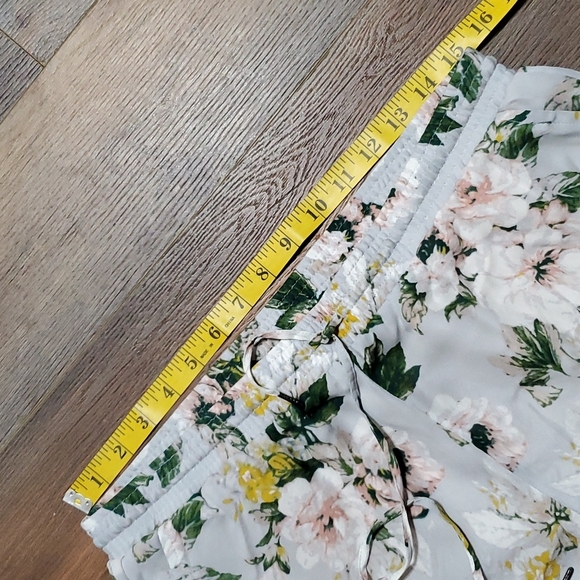 Joie silk floral lined drawstring casual pants with pockets - Picture 7 of 9